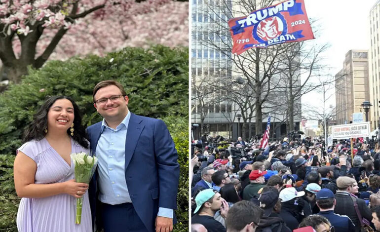 Unforeseen Nuptials: Couple’s Courthouse Wedding Coincides with Trump’s Arraignment